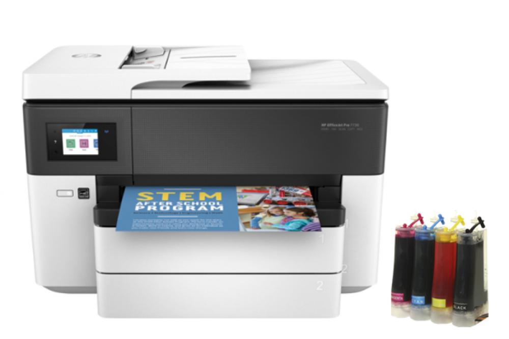изображение МФУ HP OfficeJet Pro 7730 с СНПЧ - изображение 1