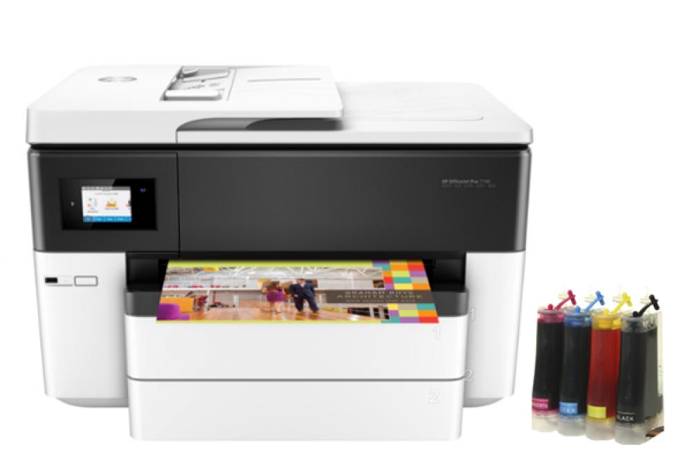 изображение МФУ HP OfficeJet Pro 7740 с СНПЧ - изображение 1