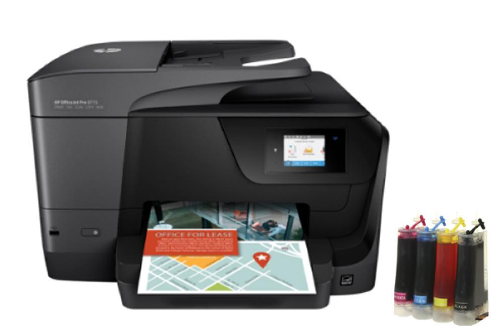 изображение МФУ HP OfficeJet Pro 8715 с СНПЧ - изображение 1