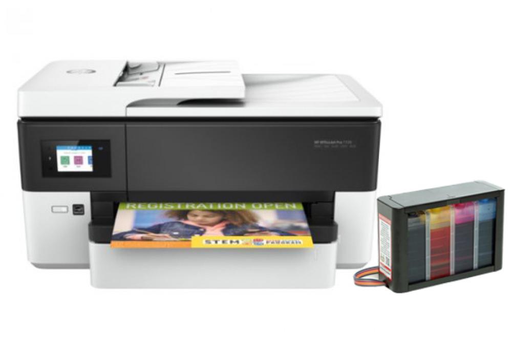 изображение МФУ HP OfficeJet Pro 7720 с СНПЧ Hightech - изображение 1