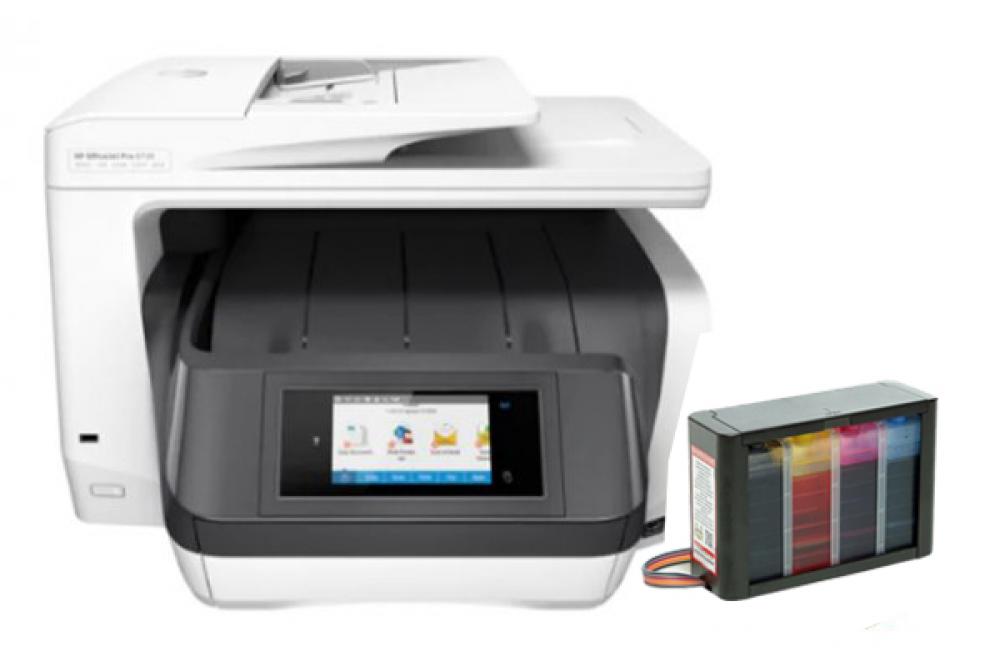 изображение МФУ HP OfficeJet Pro 8730 с СНПЧ Hightech - изображение 1