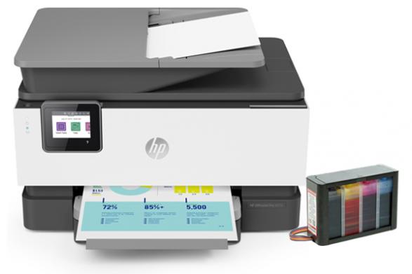 изображение БФП HP OfficeJet Pro 9010 з СБПЧ Hightech