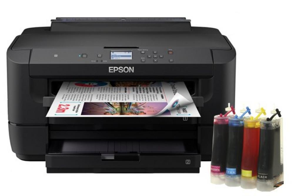 изображение Принтер Epson WorkForce WF-7210DTW з СБПЧ Standart (Уцінка) - зображення 1