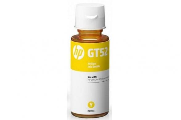 изображение Оригинальные чернила для HP, картридж GT52, Yellow (70 мл) (M0H56AE)