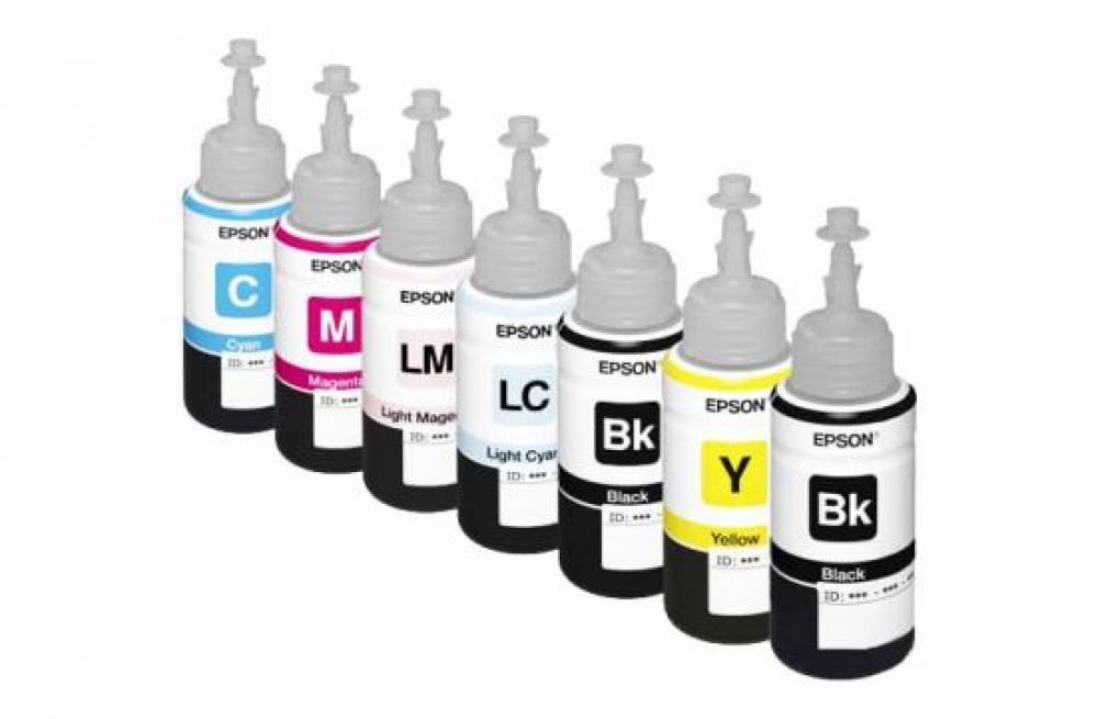 изображение Комплект оригінальних чорнил для Epson  L800, L805, L810, L850, L1800 L800 (7*70 ml)