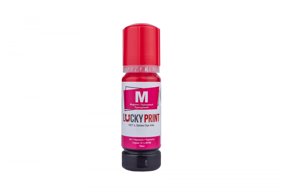 изображение Світлостійке чорнило Lucky Print для Epson серії L Magenta 70 ml