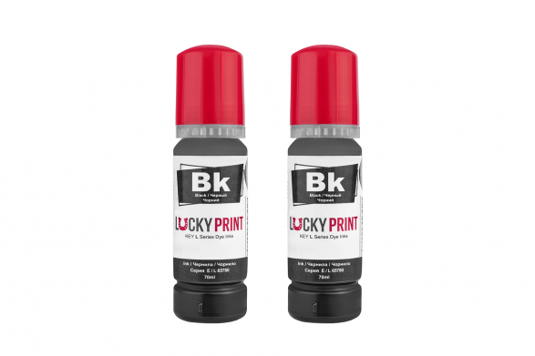 изображение Світлостійке чорнило Lucky Print для Epson серії L Black (2*70 ml)