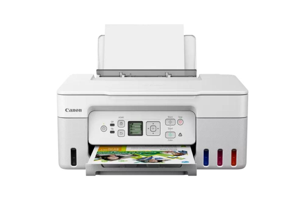 изображение МФУ Canon PIXMA G3470 White с оригинальной СНПЧ и чернилами - изображение 1