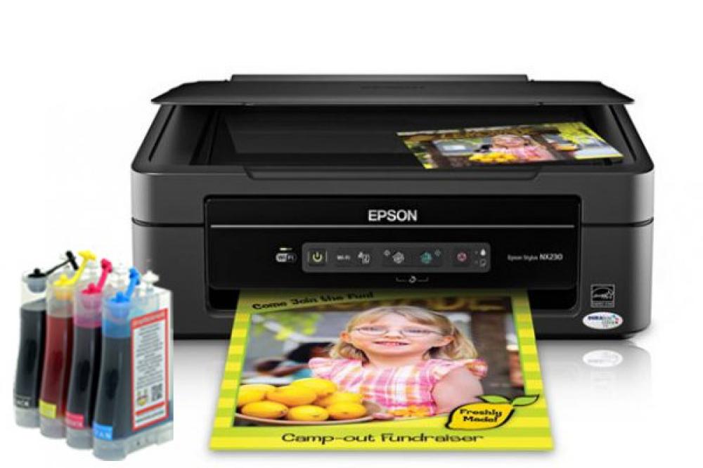 изображение МФУ Epson Stylus NX230 с СНПЧ - изображение 1