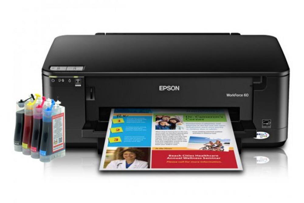 изображение Принтер Epson WorkForce 60 с СНПЧ - изображение 1
